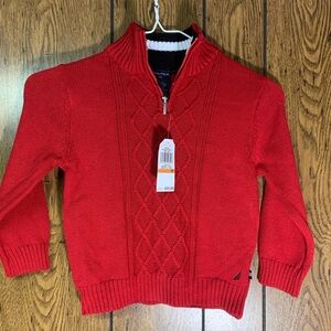 Nautica Children’s 3T Vibrant Red Turtleneck Sweater